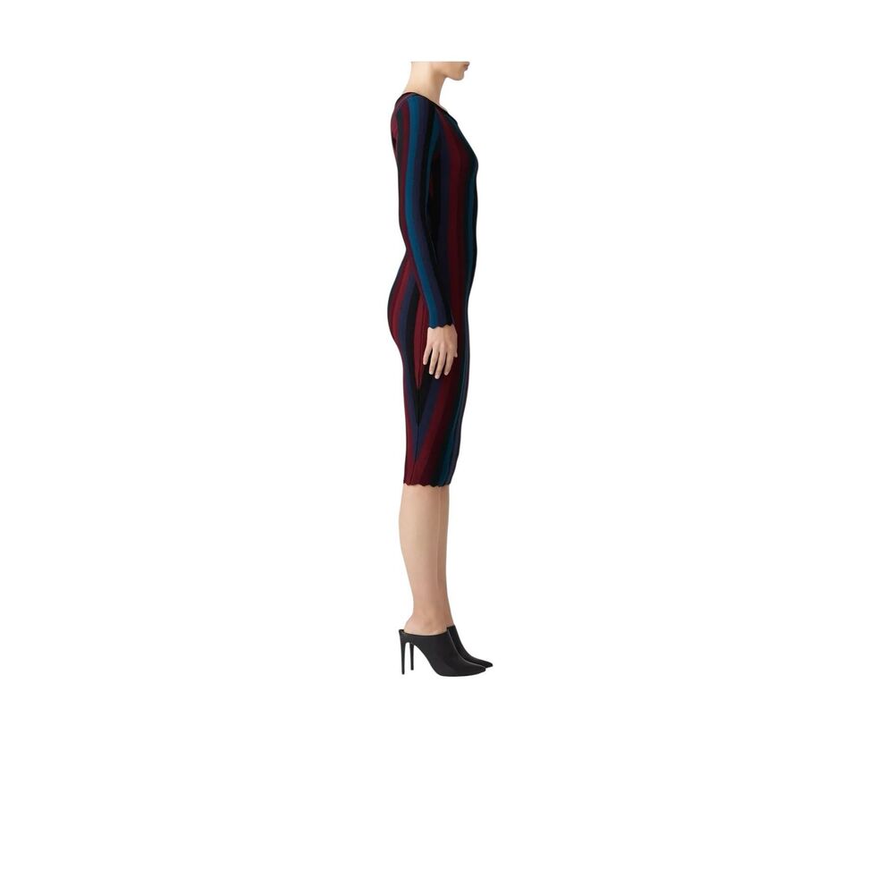 Milly Chevron Vertical Stripe Color Block Sheath … - image 4